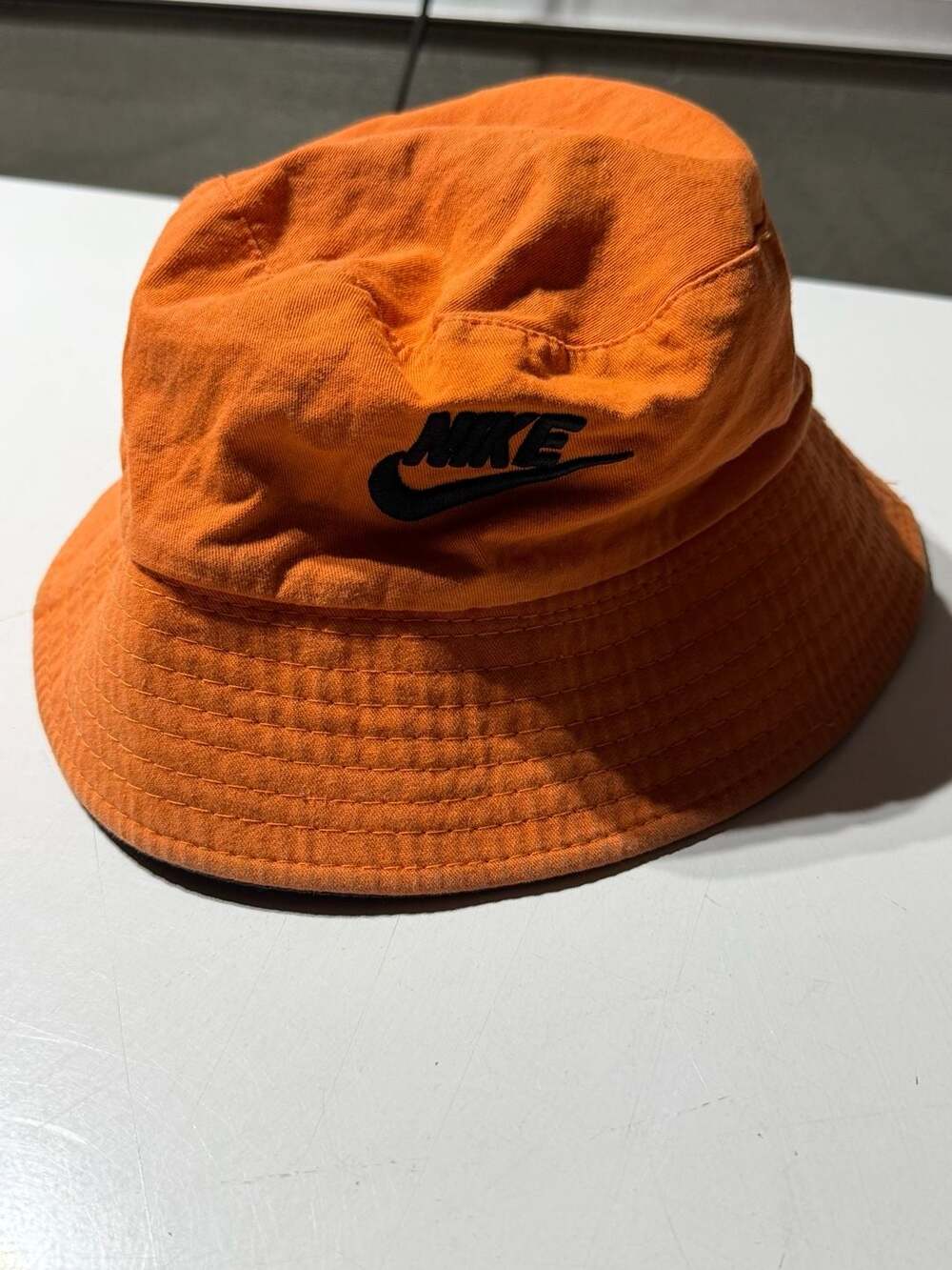 Nike Reversible Apex Futura Bucket Hat Orange and Black